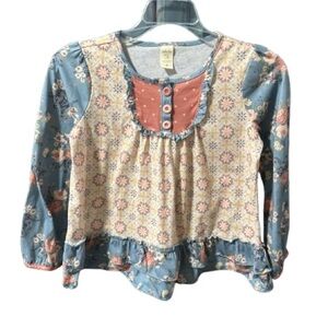 Matilda Jane Blue and Pink Floral Top